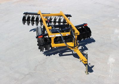 Aerial view of D41 Wheel Offset Harrow with adjustment tongue