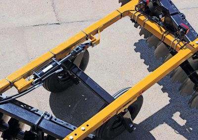 Aerial view of F41 Wheel Offset Harrow lockout cylinder