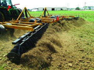 F15 Double Offset Tandem Disc Harrow tilling soil