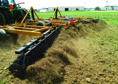 F15 Double Offset Tandem Disc Harrow tilling soil