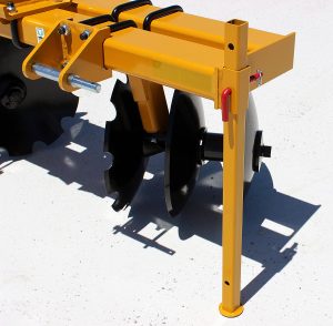 Closeup of Pivot/Tile Plow blades