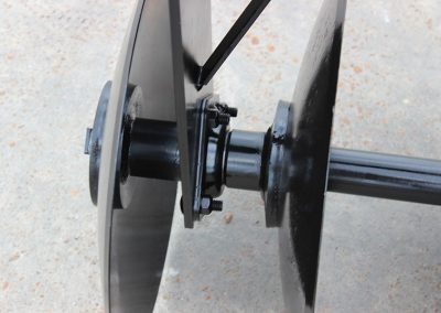 Closeup of Wicked Warrior Tandem Disc bearing risers