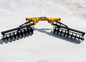 Aerial view of AMCO TJ3 Terracing Plow