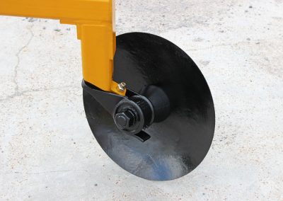 Closeup of Water Furrow Plow blade