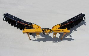 Aerial view of AMCO TJ3 Terracing Plow