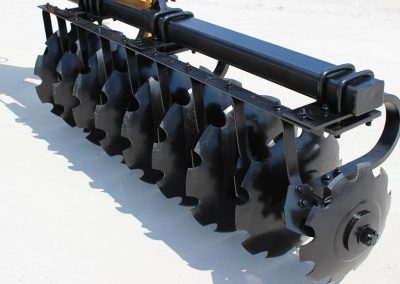 Closeup of AMCO TJ3 Terracing Plow notched blades