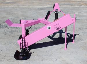 Pink Offset Rotary Ditcher