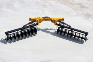 Aerial view of AMCO TJ3 Terracing Plow