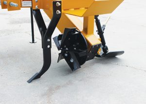 Closeup of Offset Rotary Ditcher five-blade cutter head