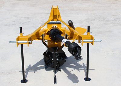 Vertical Rotary Ditcher PTO drive shaft parking hook and five-blade cutter head