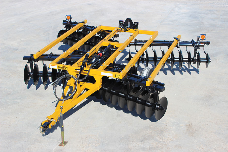 Aerial view of F17 Standard Disc Harrow