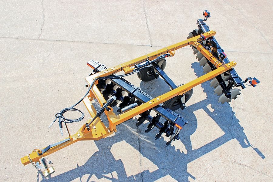 Aerial view of J41 Wheel Offset Harrow