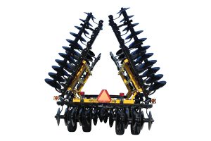 AMCO F15B Folding Disc Harrow - folded on white background