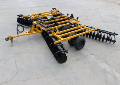 AMCO F15B Folding Disc Harrow overhead view from side