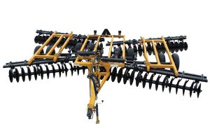 AMCO F15B Folding Disc Harrow unfolded on white background