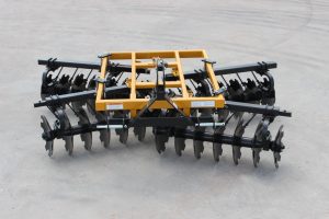 Back aerial view of large-frame LTF Lift Offset Harrow