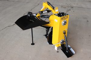 Full view of Dominator Vertical Rotary Ditcher on concrete