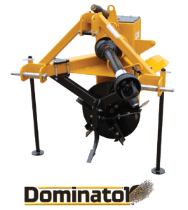 Dominator Vertical Rotary Ditcher with logo