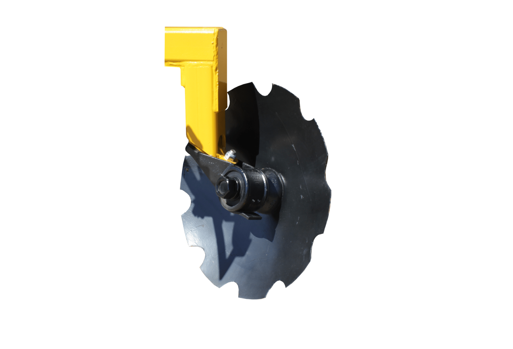 Closeup of single cutout blade